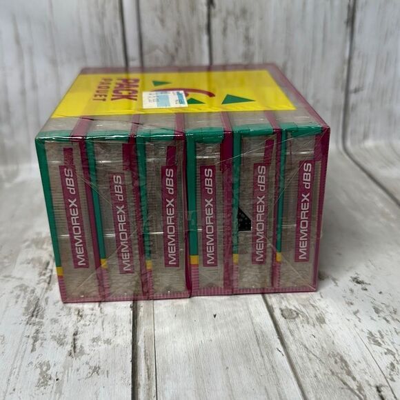 6 Pack Memorex dBs 60 min Normal Position Audio Cassette Tape - Picture 2 of 4